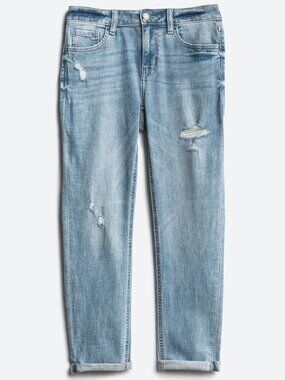 Studio Blue Casey Cropped Jeans | Mid Rise | Distressed | Slim Straight | 32